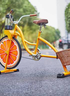 易喜EXI派对健身独轮车娱乐设备工厂橙色水果榨汁机