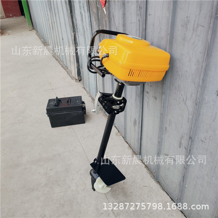 后退档小型船推进器汽油电启动船外机4米木船外挂机