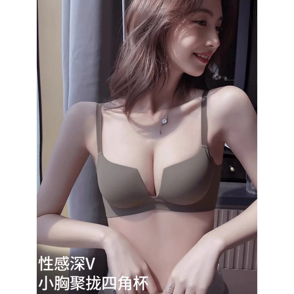 维多利亚四角杯内衣女夏季薄款无文胸