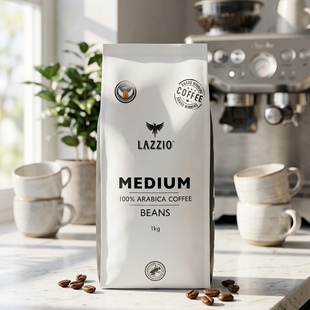 代购||澳大利亚 LAZZIO  Medium Roast 1kg 中烘 100% 阿拉比卡豆
