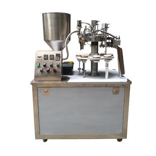 软管灌装封尾机械设备工厂药品乳膏体半自动灌装封尾机铝管封口机