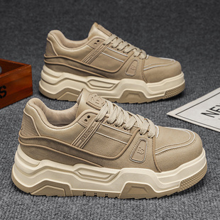 潮牌男板鞋2026春季新款厚底增高休闲鞋网红爆款低帮潮鞋小众鞋子