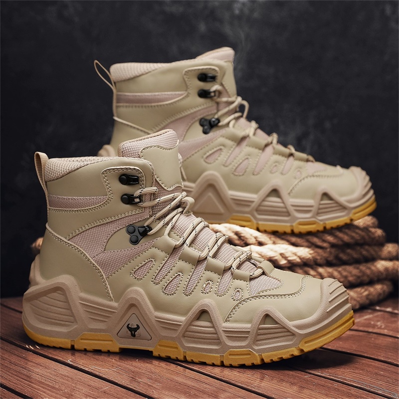 马丁靴男冬季高帮防臭户外登山鞋