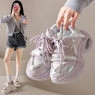 新款 休闲鞋 老爹鞋 学生运动跑步鞋 厚底增高FB895 女2025秋季 ins韩版