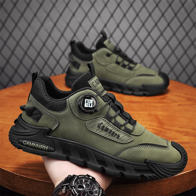 旋转纽扣男鞋学生百搭登山潮鞋