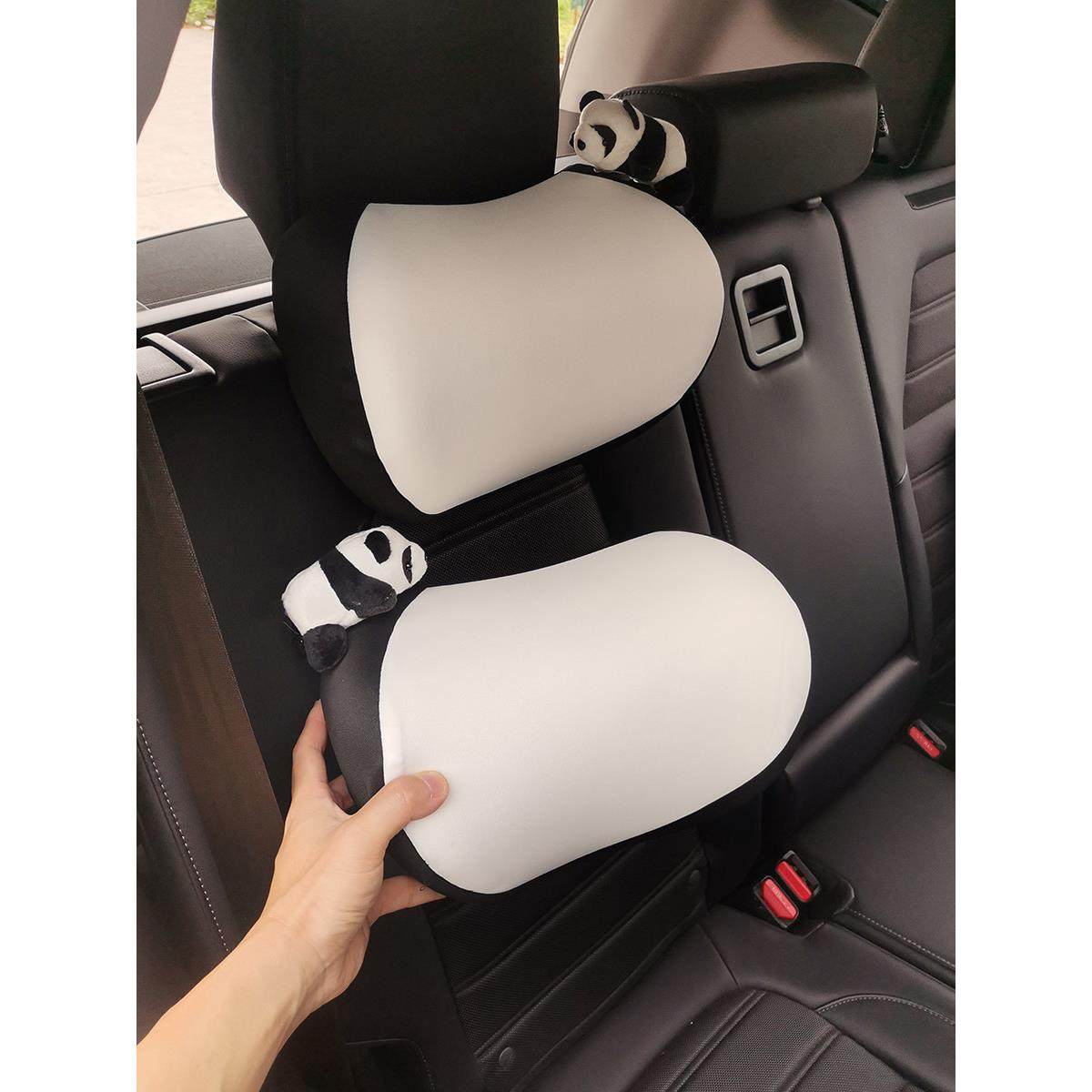 汽车头枕护颈枕创意可爱熊猫车内驾驶座靠枕车用四季通用车载好物