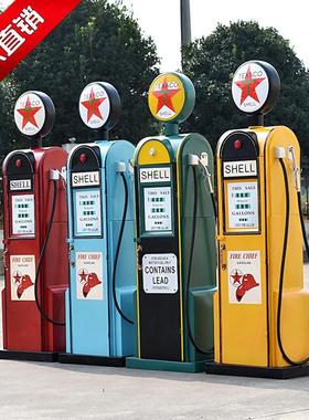 覆古铁制燃气机模型落地式摆件储物柜酒柜创意家居软装饰储物柜