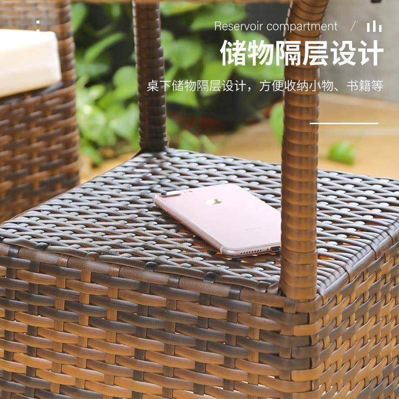 户外桌椅庭院花园休闲藤椅室外露天阳台五件套组合家用防水茶桌,商业/办公家具,商用藤编家具,淘宝优惠券,粉丝福利购,淘宝优惠卷