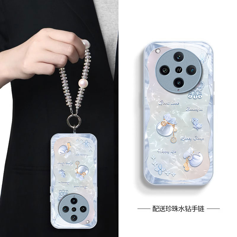 适用oppofindx8pro手机壳新款x7ultra时尚X8Splus女款findx6国风好运福袋x5Pro天玑版玻璃x3高级镜头全包外壳