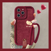 适用苹果16promax手机壳新款 iphone15pro硅胶14满心欢喜13可爱女网红12秋冬11挂绳xsmax高级8plus镜头7p全包