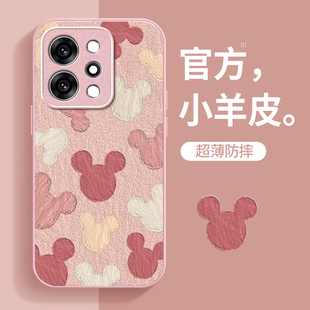 米老鼠适用OPPOReno14手机壳Reno13高级感女12Pro可爱11卡通10新款 reno9小羊皮8Pro全包防摔7se小清新6保护套