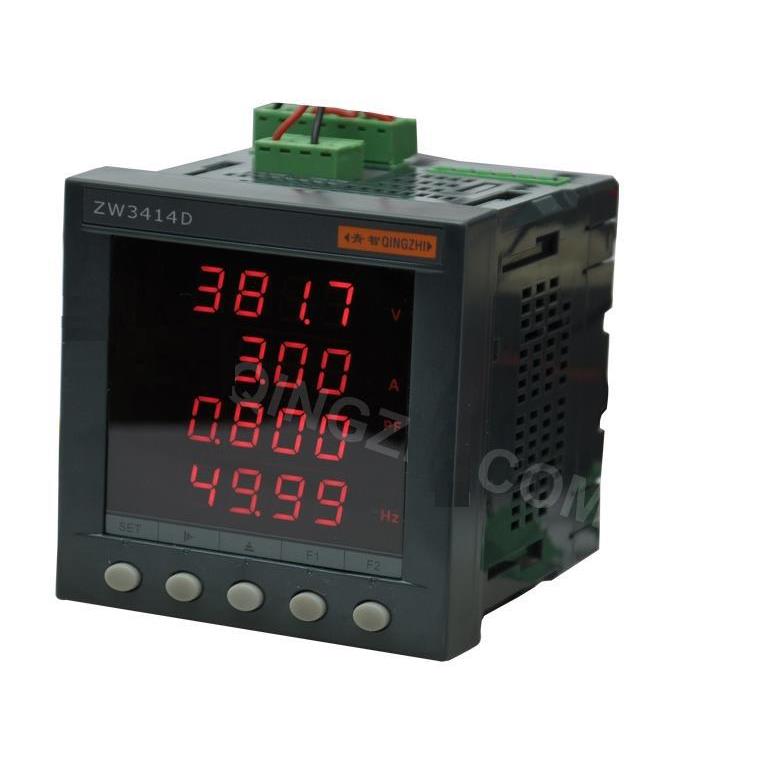 青智ZW3414D综合电量表单相交直流功率表功率因数频率盘面表头