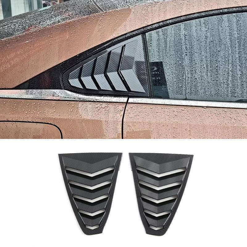 适用于24款马自达EZ-6后窗百叶面板装饰框百叶窗保护条外饰改装饰