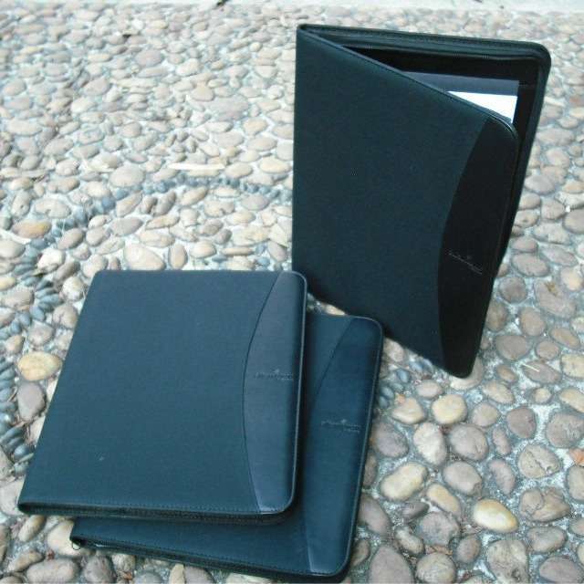 a4皮革文件袋皮质a5文件收纳袋拉链款公文包pu皮档案袋商务会议包