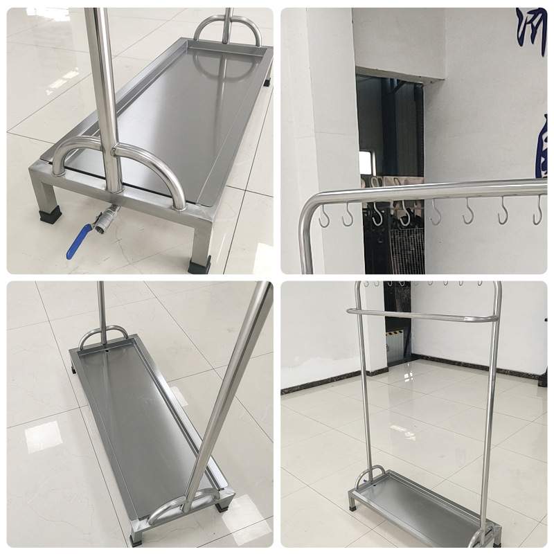不锈钢洁具架 双杆  接水盘洁具架   拆装洁具架 沥水架  抹布架