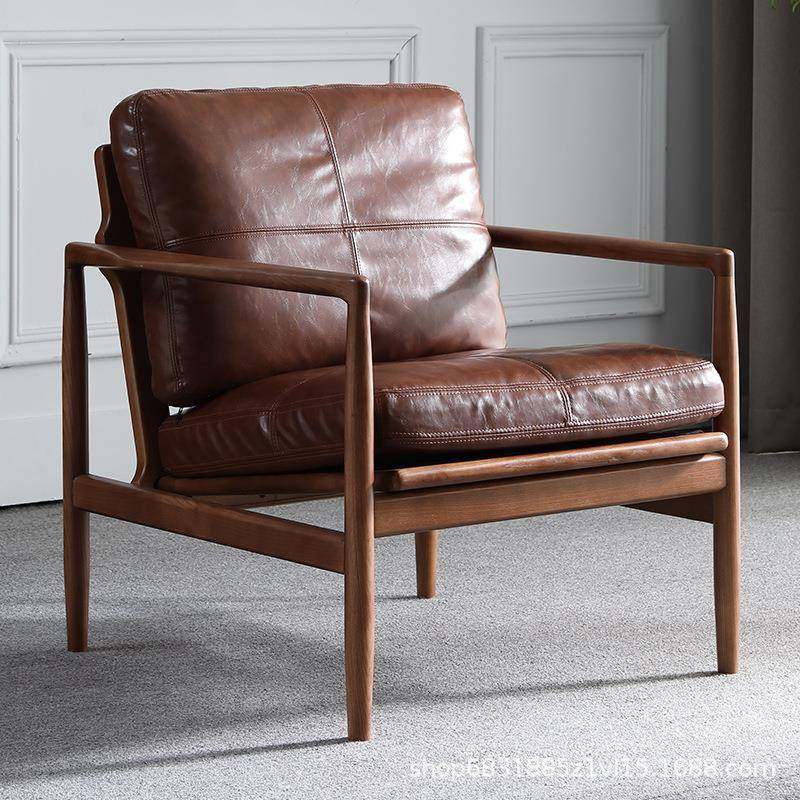 北欧单人沙发椅懒人实木阳台休闲椅子轻奢设计师卧室真皮单人沙发,畜牧/养殖物资,畜牧/养殖器械,淘宝优惠券,粉丝福利购,淘宝优惠卷