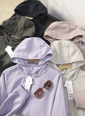 日单！双面穿户外防水防风摇粒绒拉链连帽外套女25秋冬新款479697
