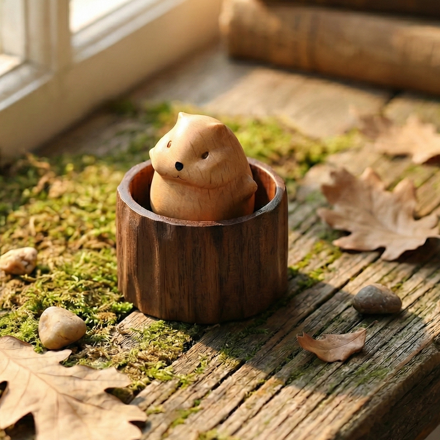 仓鼠香薰摆件汽车香水扩香器车饰卡通可爱桌面香薰冰箱贴购车礼