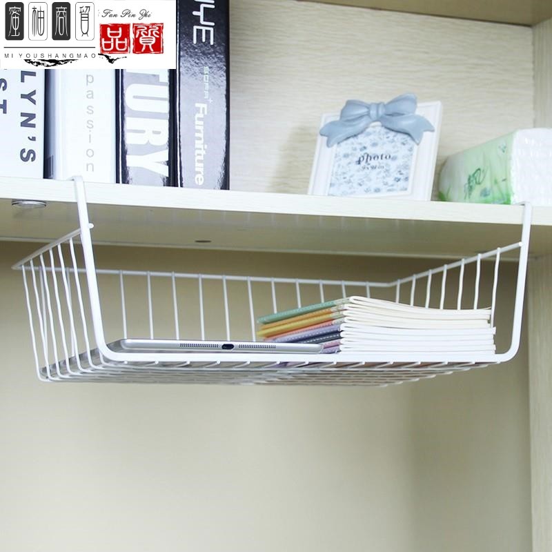 极速挂架分c层隔层抽屉下挂篮悬挂式收纳衣柜柜子置物免打孔分隔