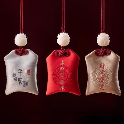 极速网红新品汽车挂件香囊香袋出入G车载后视镜饰品菩提莲花车饰