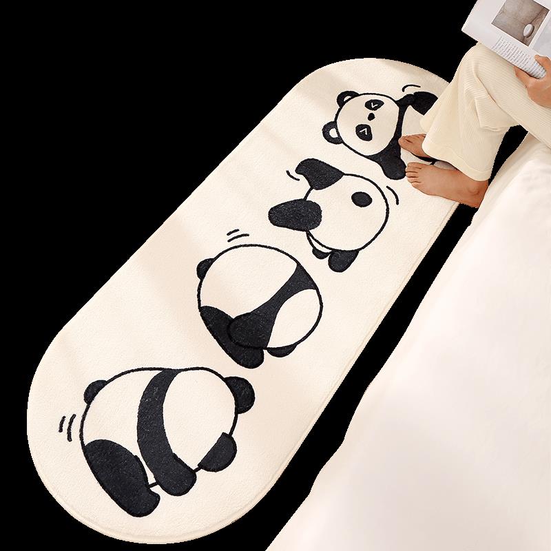 极速卧室地毯g床边毯家用客厅地垫可爱加厚房间可坐可睡毛绒毯床