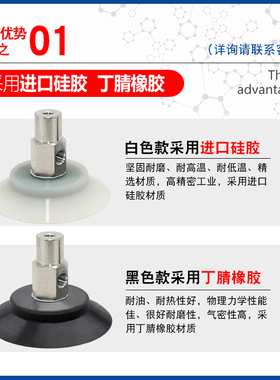 极速气立可 机械手真空吸盘PrAT-60/80/95-N金具吸盘套装 工业气