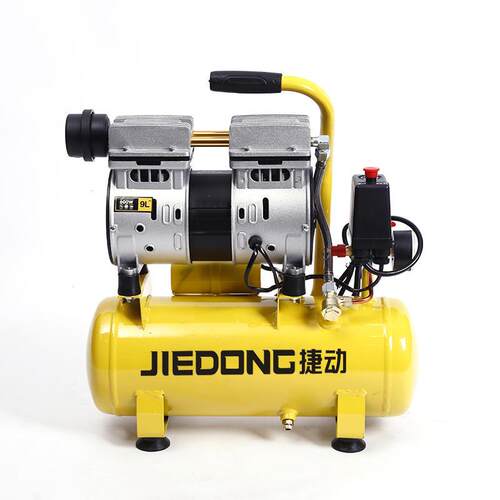 新品空压机600W可n携式 9L 5L空气压缩机小型静音无油气泵木工全