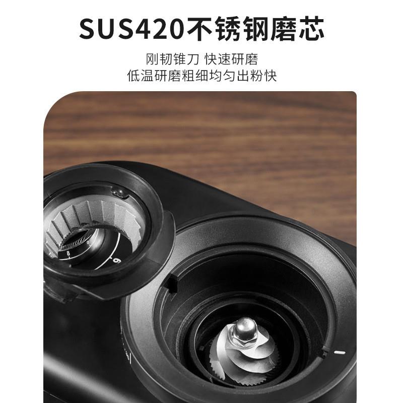 极速2023新款电动咖啡磨豆机锥磨毛刺咖啡O磨豆机粗细可调研磨器