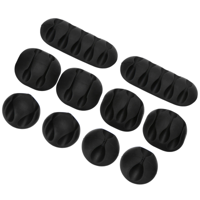 极速10pcs/pack Adhesive Cabwle  Desk Wire Tidy Organiser Man
