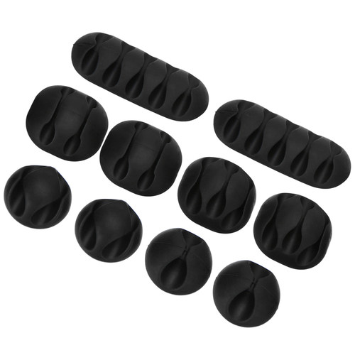 极速10pcs/pack Adhesive Cabwle  Desk Wire Tidy Organiser Man