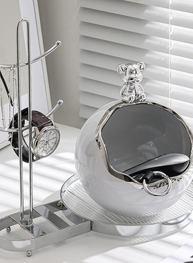 极速玄关钥匙收纳摆件现代简约家居入户进门口鞋柜V客厅装饰品创