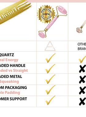 极速DiviniTi Rose Quartz Face Roller and Gua Sha SeWt - Face