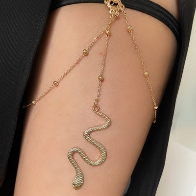 极速Sexy Body Chain Snake Pendant Thigh Chain QBodychain Thi