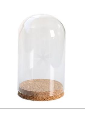 极速干燥花保存瓶玫瑰花束软木塞透明收纳展示盒永V生材料摆件制