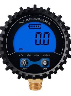 极速Dial Size Dimgital Air Pressure Gauge w/ 1/8 1/4 M1
