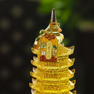 新品琉璃文昌塔13层文昌塔旗舰店逢考必过挂件9层U十三层塔书桌面