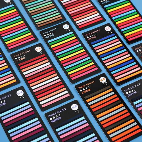 极速300 Sheets Transparent Rayinbow Index Memo Pad It Sticky