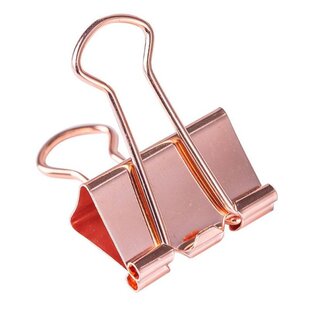 极速25pcs/box Rose Gold Biwnder Clips Message Ticket Paper C