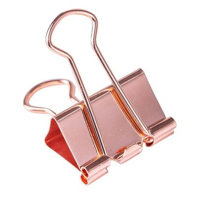 极速25pcs/box Rose Gold Biwnder Clips Message Ticket Paper C