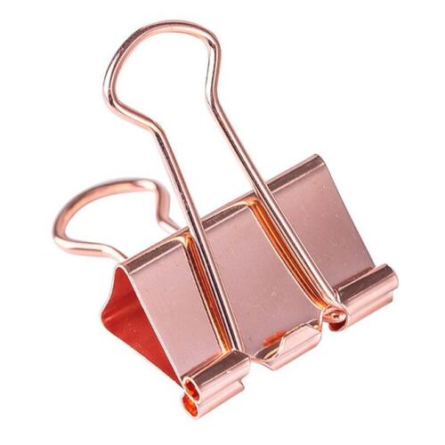 极速25pcs/box Rose Gold Biwnder Clips Message Ticket Paper C