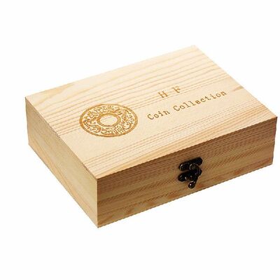 极速30pcs Plastic Coin Holder Wooden CoJin Collecting Box Ca