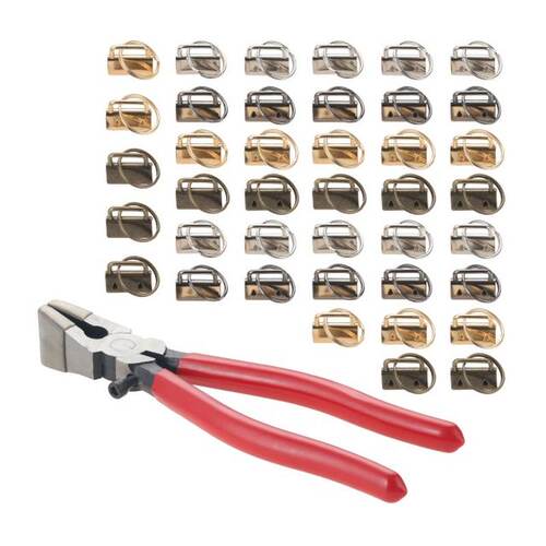 极速40Pcs 1 inch 4 Colors Key Fob KeychainM Hardware with Pl