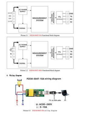 极速PZEM-004T 3.0 Version CommunCication Module TTL Modbus-R