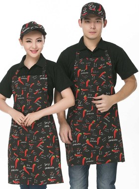 极速2022 dneckhanging apron waiter chef hat apron bib hotel