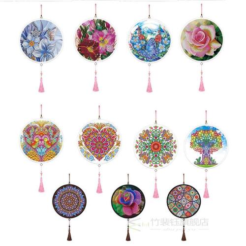 极速DIY 5D Diamonld Painting Special Shape Plant Flower Pend