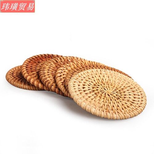 新品Placemat Pad Coasters Kitchen Table KMats rattan coaster
