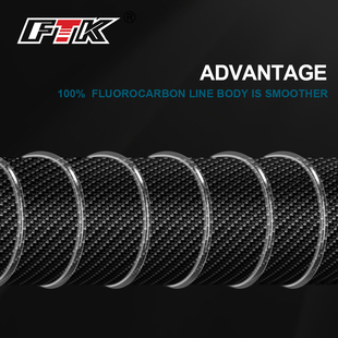极速100M Fluorocarbon Fishiwng Line 4-34LB Carbon Fiber Lead