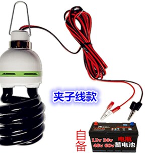 极速12v48v60v黑光灯紫外线诱虫F灯户外吸虫灯养殖场鱼塘引诱苍虫