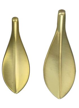 极速32mm Leaf Shape Door Knobz European Antique Furniture Ha