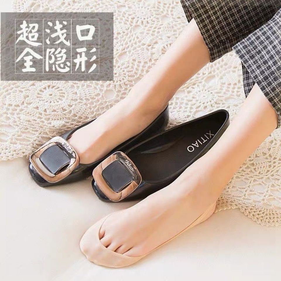 极速配单鞋的袜子脚底袜女防掉半掌袜高跟鞋袜i子女士Z丝祙船袜防